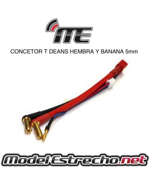 CABLE CARGA EC5 Y BANANA 4mm