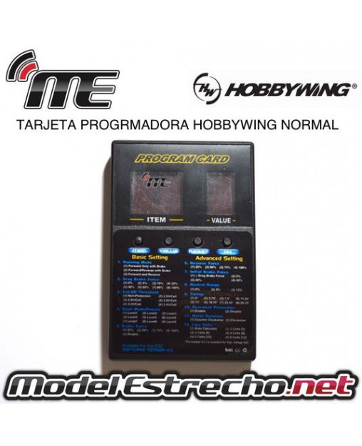 TARJETA PROGRAMADORA HOBBYWING NORMAL 5 MENU
