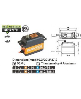 SERVO SAVOX SV-1270TG ALTO VOLTAJE