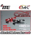 HORN GAS/FRENO OPTIMA 6MIK ALUMINIO CNC ROJO 25T