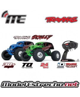 TRAXXAS SKULLY 1/10 TH MONSTER TRUCH RTR AZUL