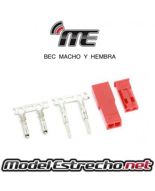 CONECTOR BEC MACHO Y HEMBRA