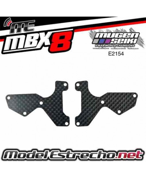PLACA CARBONO TRAPECIO TRASERO MUGEN MBX8 ( 2U. 1mm )