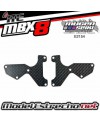 PLACA CARBONO TRAPECIO TRASERO MUGEN MBX8 ( 2U. 1mm )