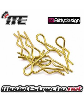 CLIPS CARROCERIA BITTYDESIGN DORADOS (8 U.)