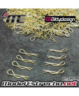 CLIPS CARROCERIA BITTYDESIGN DORADOS (8 U.)