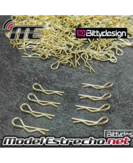 CLIPS CARROCERIA BITTYDESIGN DORADOS (8 U.)