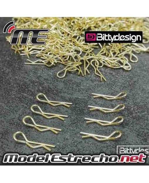 CLIPS CARROCERIA BITTYDESIGN DORADOS (8 U.)