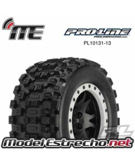 PROLINE BADLANDS MX43 PRO-LOC ALL TERRAIN TIRES MOUNTED FOR X-MAXX
