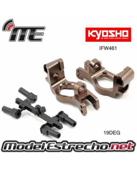 SOPORTE DELANTEROS KYOSHO INFERNO MP9 19 DEG ALUMINIO