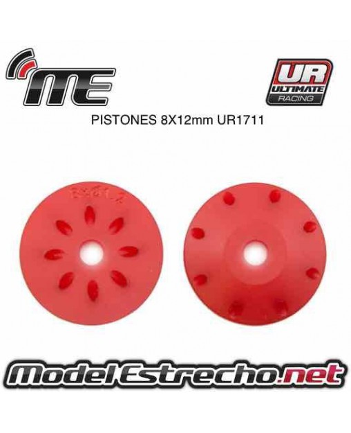 PISTONES AMORTIGUADOR ULTIMATE CONICOS 16mm ( 8x 1.2 mm INCLINADOS )( 2U. )