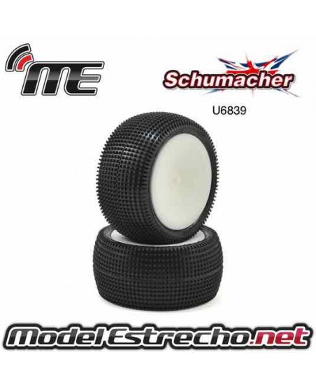 SCHUMACHER CACTUS 1/10 TRASERAS YELLOW PEGADAS