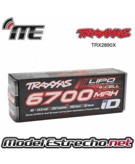 BATERIA TRAXXAS POWER CELL LIPO 6700MAH 14.8V 4S 25C 