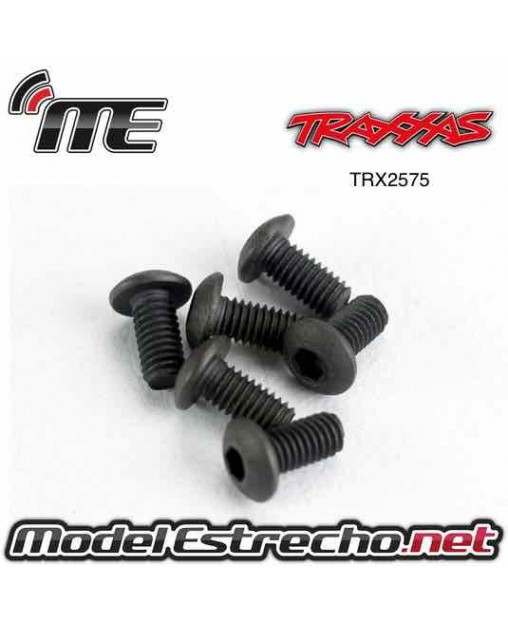 TRAXXAS SCREWS 3x6mm BUTTON -HEAD MACHINE (HEX DRIVE ) (6)