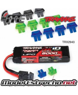 TRAXXAS INDICADOR DE BATERIAS VERDE, NEGRO Y AZUL.