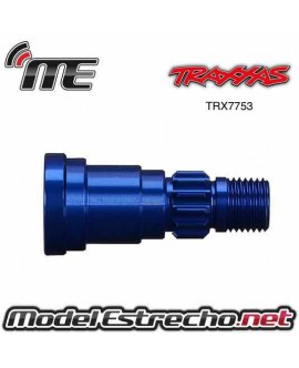 TRAXXAS STUB AXLE ALUMINIO AZUL ANONIZADO