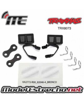 TRAXXAS MIRRORS SIDE BLACK ( LEFT & RIGHT ) RETAINERS (2) BODY CLIPS (4)