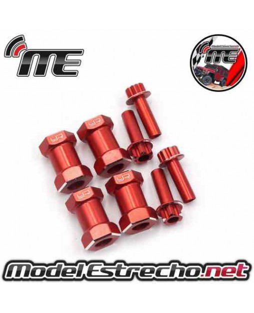 ADAPTADOR 20mm HEXAGONO 12mm EN ALUMINIO 