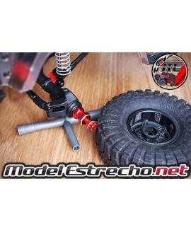 YEAH RACING ADAPTADOR 20mm HEXAGONO 12mm EN ALUMINIO 