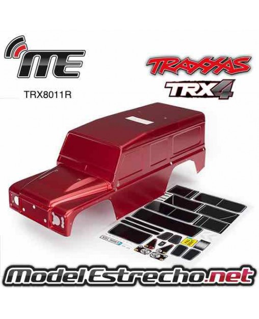 TRAXXAS CARROCERIA DEFENDER TRX-4 ROJO