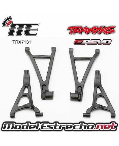 TRAXXAS TRAPECIOS DELANTERO INFERIOR Y SUPERIOR E REVO 1/16