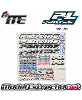 PROLINE PEGATINAS TEAM DECAL B&W