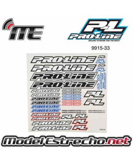 PROLINE PEGATINAS TEAM DECAL B&W