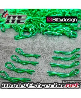 CLIPS CARROCERIA VERDE ( 8U )