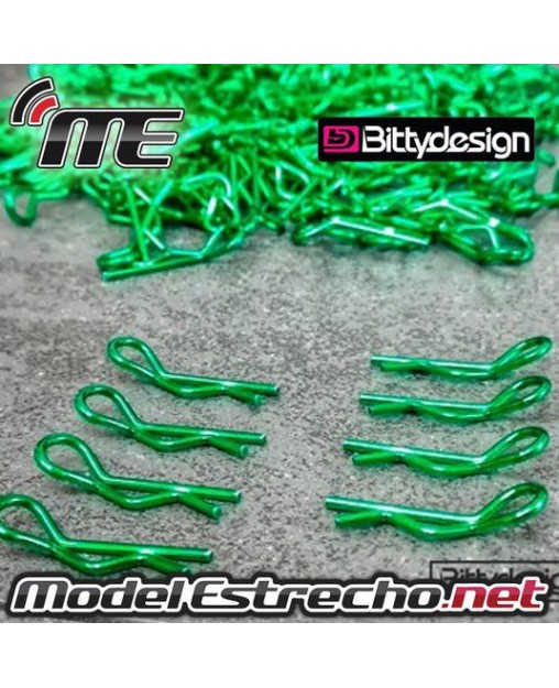 CLIPS CARROCERIA VERDE ( 8U )