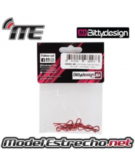 CLIPS CARROCERIA BITTYDESIGN ROJO (8 U.)