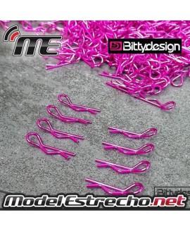 CLIPS CARROCERIA BITTYDESIGN ROSA (8 U.)