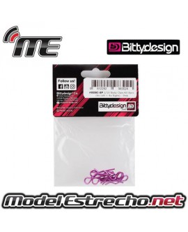 CLIPS CARROCERIA BITTYDESIGN ROSA (8 U.)