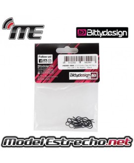 CLIPS CARROCERIA BITTYDESIGN NEGROS (8 U.)