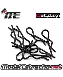 CLIPS CARROCERIA BITTYDESIGN NEGROS (8 U.)
