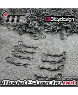 CLIPS CARROCERIA BITTYDESIGN NEGROS (8 U.)