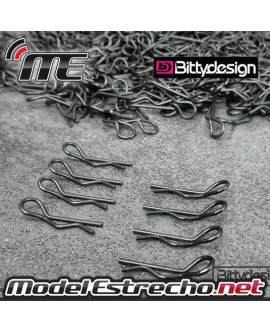 CLIPS CARROCERIA BITTYDESIGN NEGROS (8 U.)