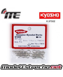 CLIPS CARROCERIA KYOSHO 1/8 (10U.)