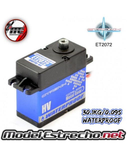 ETRONIX 6V 30.3Kg 0.09 Seg. STD DIGITAL SERVO METAL GEAR WATERPROOF