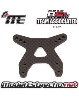 TEAM ASSOCIATED B6.1 FRONT SHOCK TOWER, FLAT GRAPHITE