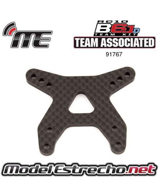 TEAM ASSOCIATED B6.1 FRONT SHOCK TOWER, FLAT GRAPHITE