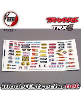 TRAXXAS DECAL SHEET, RACING SPONSORS