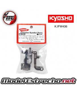KYOSHO SOPORTE DELANTERO PORTAMANGUETA INFERNO MP10 16 DEG. ALUMINIO