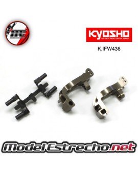 KYOSHO SOPORTE DELANTERO PORTAMANGUETA INFERNO MP10 16 DEG. ALUMINIO