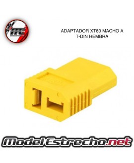 ADAPTADOR DE XT60 MACHO A  T-DIN HEMBRA