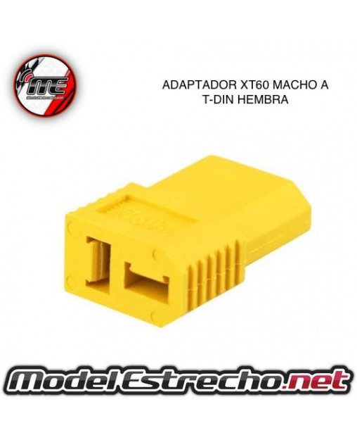 ADAPTADOR DE XT60 MACHO A  T-DIN HEMBRA