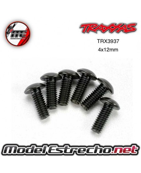 SCREWS, 4X12MM BUTTON-HEAD MACHINE (HEX DRIVE) (6)