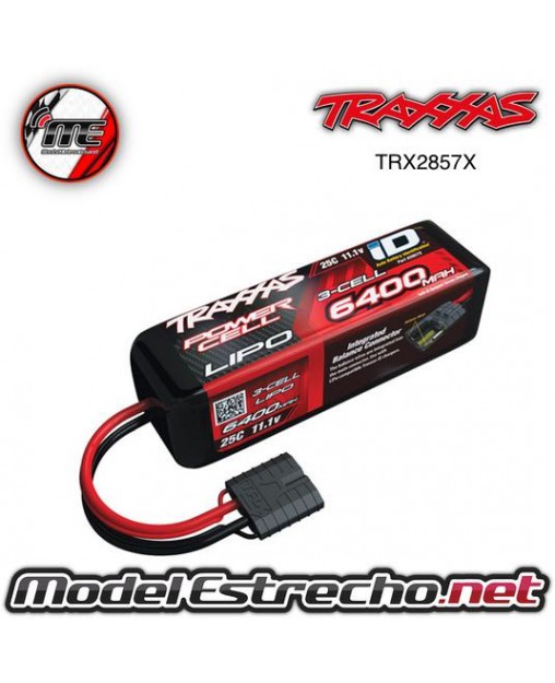 POWER CELL LIPO 6400MAH 11.1V 3S 25C, SLASH & SLASH 4X4 WIT