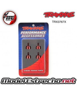 SHOCK CAPS ALUMINIUM RED ANODIZED