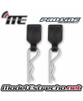 CLIPS CARROCERIA CON TIRADOR DE GOMA PROLINE 1/8 (12U.) 