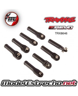 AXEL CARRIERS, LEFT & RIGHT (1 EACH)(USE WITH 8X16MM & AND 17X26MM BALL BEATINGS)/ DUST BOOT RETAINERS (4)